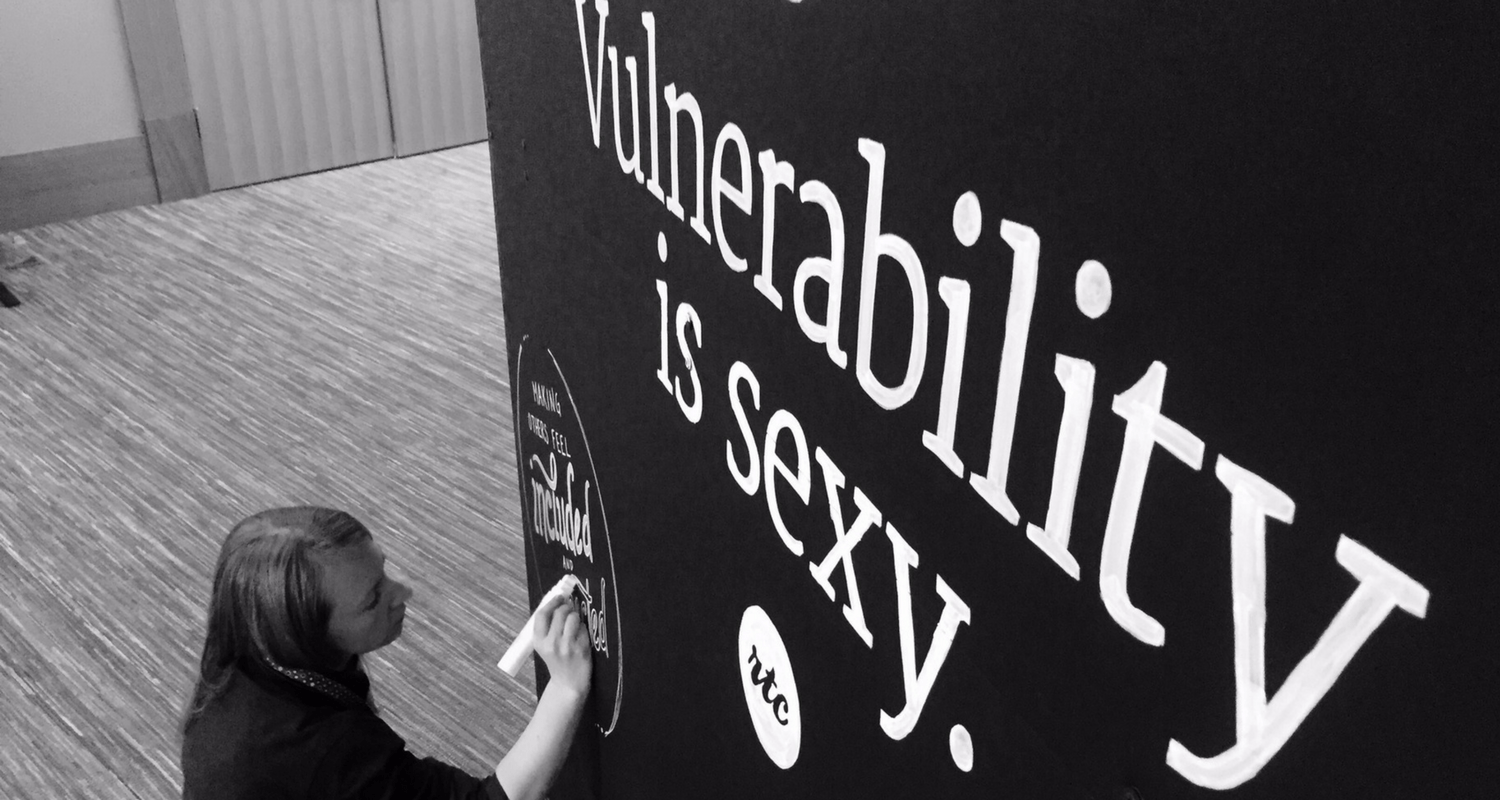 The Vulnerability Wall art installation