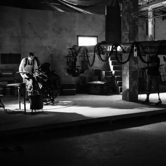 Darren Directing a Black and White Scene Darren Directing a Black and White Scene