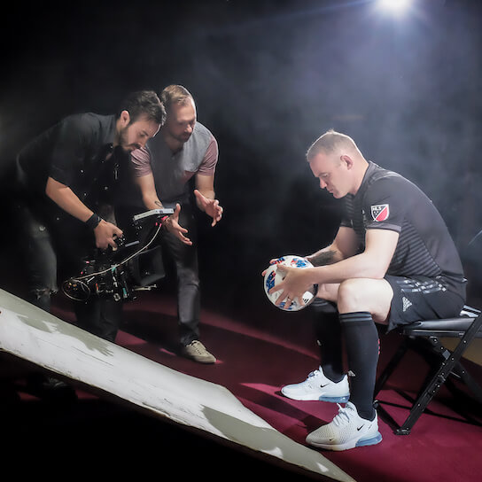 david-directing-commercial Darren Directing a child