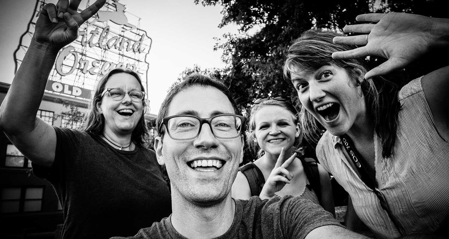 Team Durlach at Story Arc 2015. From left: Jan Sonnenmair, Darren Durlach, Niki Walker, and Emmalee McDonald. (Photo: Darren Durlach)