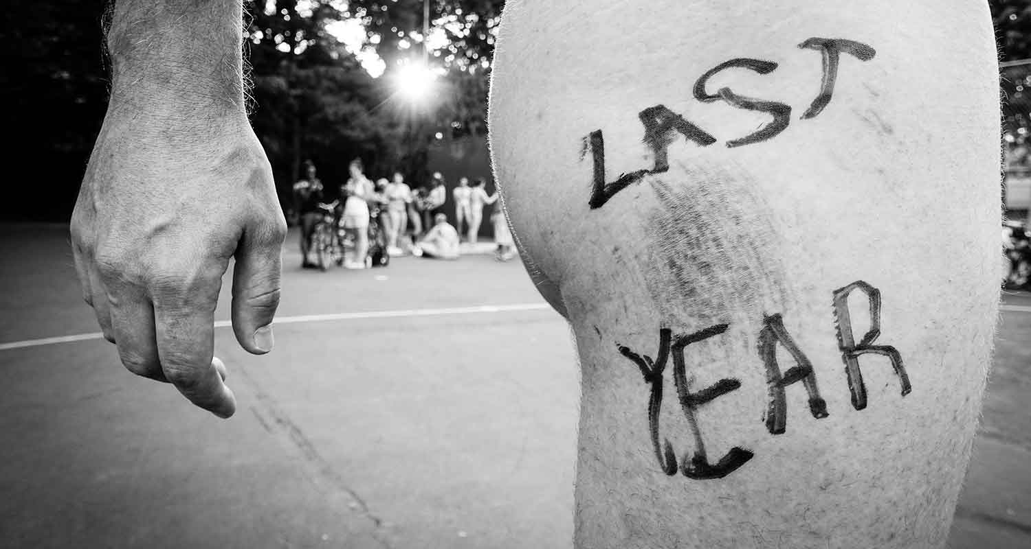 Cole moved from Michigan three years ago to a place that better fit his lifestyle. Now he can freely rollerblade naked on the streets of Portland. Well at least once a year. This bruise is from falling in last year's event. " alt="Cole moved from Michigan three years ago to a place that better fit his lifestyle. (Photo: Darren Durlach)